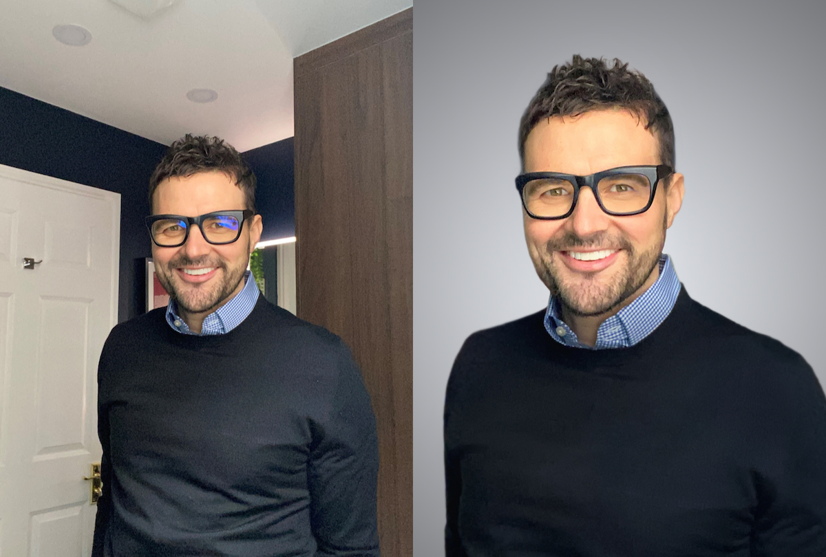 professional headshot editing