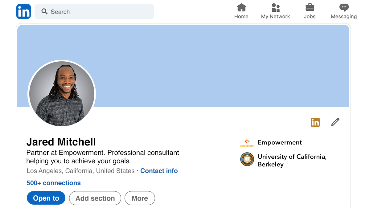 Virtual Headshot on LinkedIn