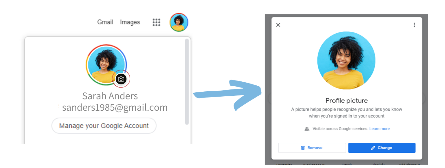 change gmail profile picture