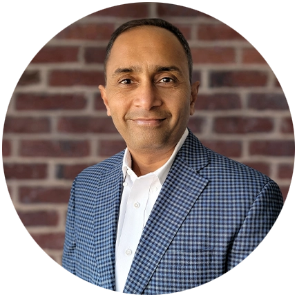 Professional headshot example of man with brick background